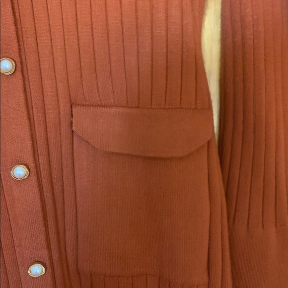 Rust Ribbed Long dress - Picture 5 of 8